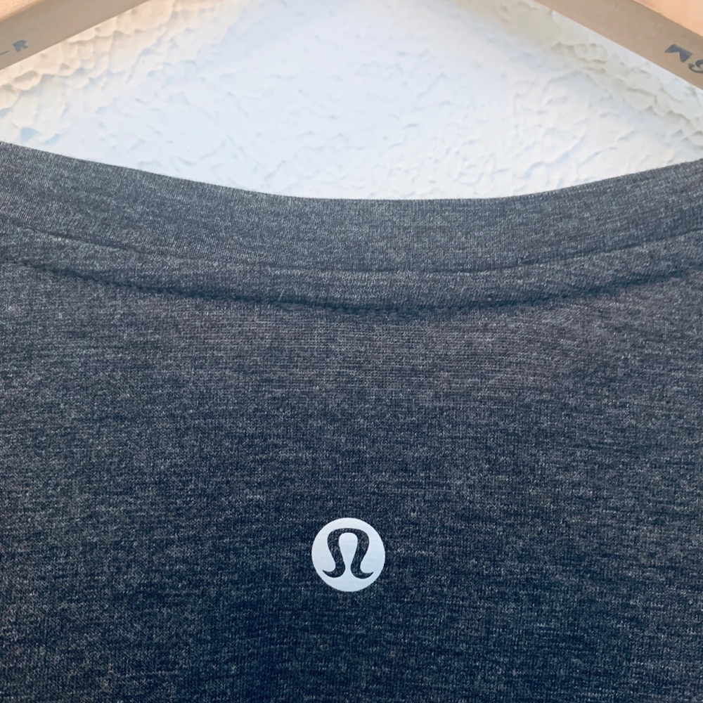 Grey lululemon shirt.